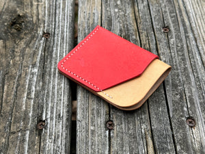 Red and Natural Great Heron Wallet