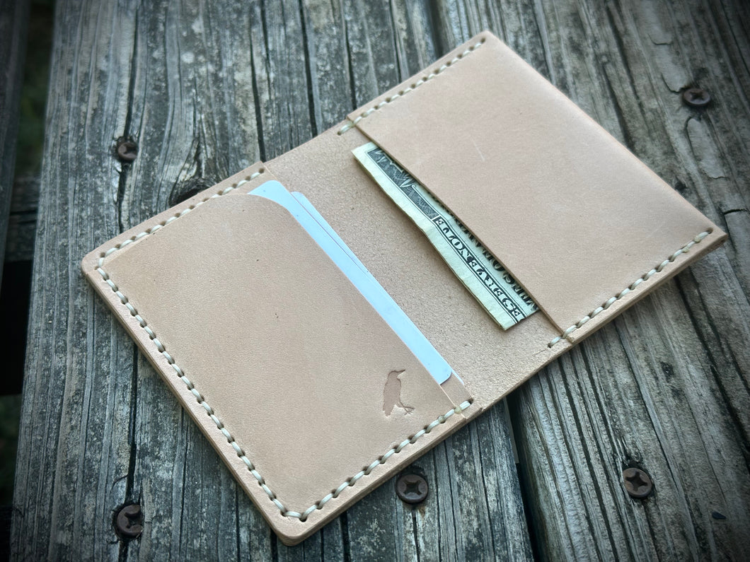 Natural Leather 4 Pocket Wallet