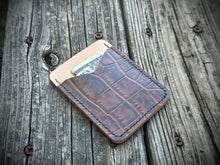 Load image into Gallery viewer, Croc Embossed 2 Pocket Wallet
